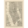 thumbnail image 2 of Reynold 11x14 Black Ornate Wood Framed with Double Matting Museum Art Print Titled - Lower Manhattan - Reynold 1921, 2 of 4