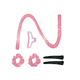 thumbnail image 1 of Curly Ondas En Cabello Rizos Sin Calor Tubo + 2 Scrunchies Rosa, 1 of 5