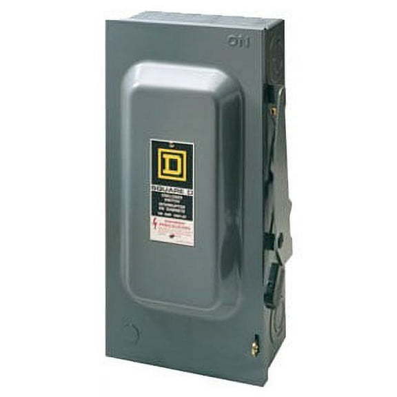 Square D Safety Switch,240VAC,3PST,100 Amps AC DU323