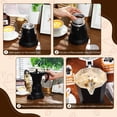 thumbnail image 4 of Lemosae Coffee Pot 6 Cup Electric Espresso Coffee Maker Italian Moka Maker 300ml Portable Aluminum Espresso Machine Cafetera Moka Pot with Detachable, 4 of 7