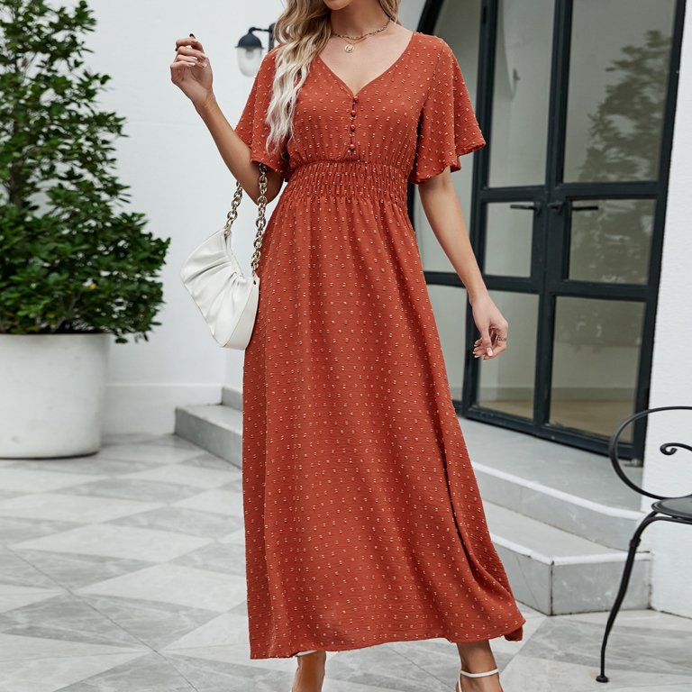 fit and flare midi dress short sleeve Short Sleeve Midi Dress l Women's Dresses l HIVE Boutique Palm Beach Midnight Blue / 14 (US 10)