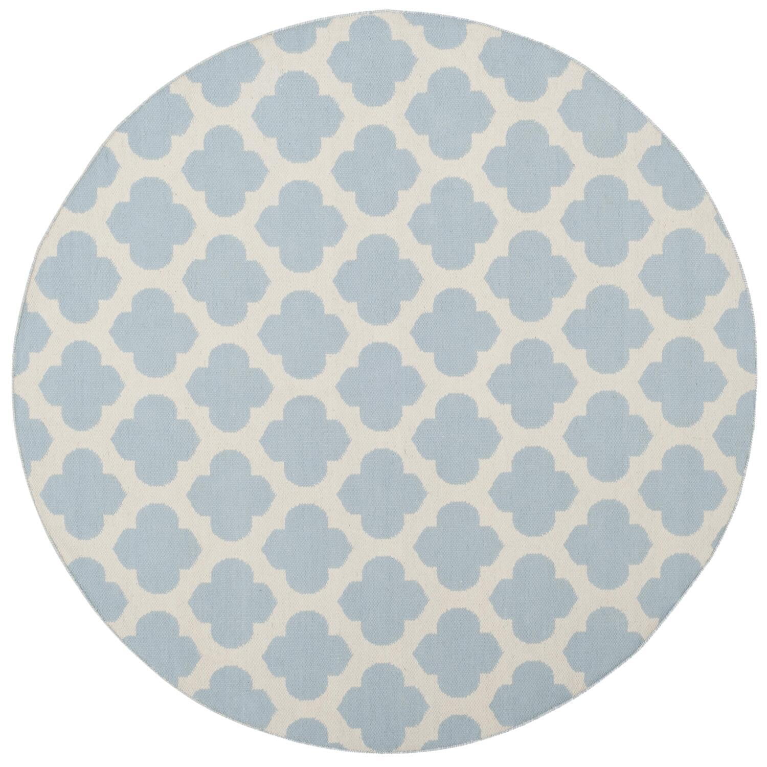 5' x 8' Safavieh Montauk Collection MTK723K Handmade Trellis Cotton Area Rug Ivory Light Blue 5' x 8' Safavieh Montauk Collection MTK723K Handmade Trellis Cotton Area Rug Ivory Light Blue