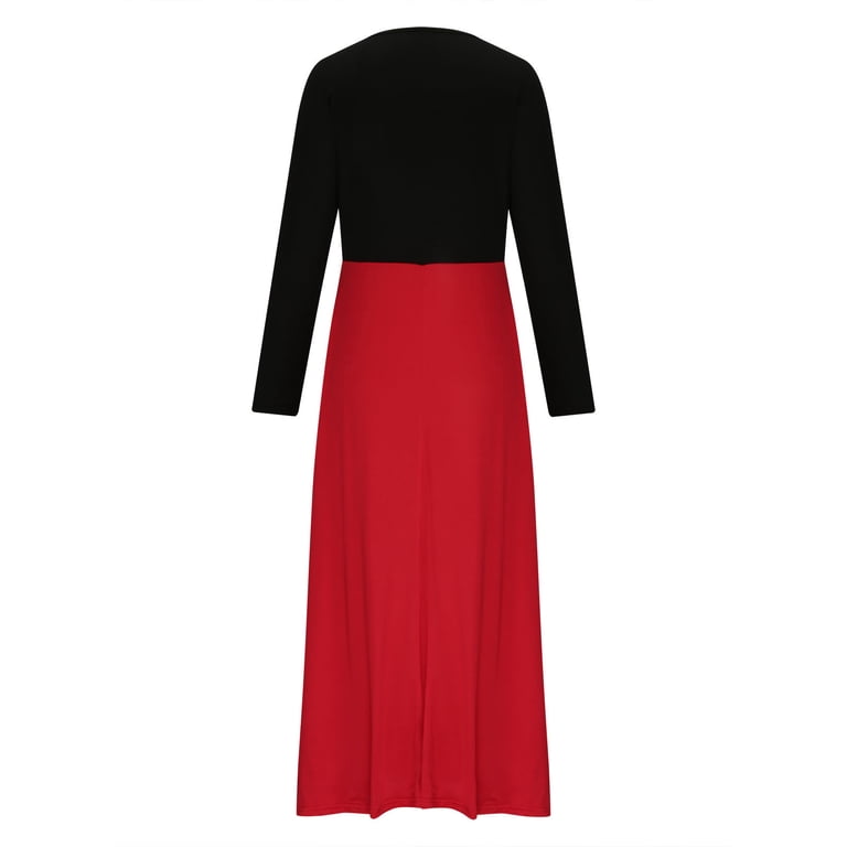 open lace back dress No Halo Long Sleeve Maxi Dress Midnight Scarlet