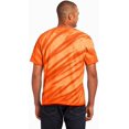 thumbnail image 2 of Port & Company Mens Essential Tiger Stripe Tie-Dye Tee - Orange - Small, 2 of 4
