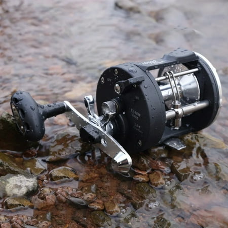 LOPNGLS Baitcasting Fishing Reel 28kg Max Drag Metal Coil Trolling Drum Fishing Reel Bass Freshwater Fishing Molinete
