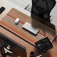 thumbnail image 2 of Long Mouse Pads for Desk,Orange Ethnic Stripe Pattern Desk Mats on Top Of Desks, Desk Mouse Pad Extra Large with 3mm Non-Slip Base and Stitched Edge for Gaming,Office,Work,Home 35.4"x15.7", 2 of 6