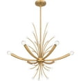 thumbnail image 2 of PCKIE5029BWS Quoizel Lighting Kiera - 6 Light Chandelier In Modern Style-24.5 Inches Tall and 29 Inches Wide-Brushed Weathered Brass Finish, 2 of 8