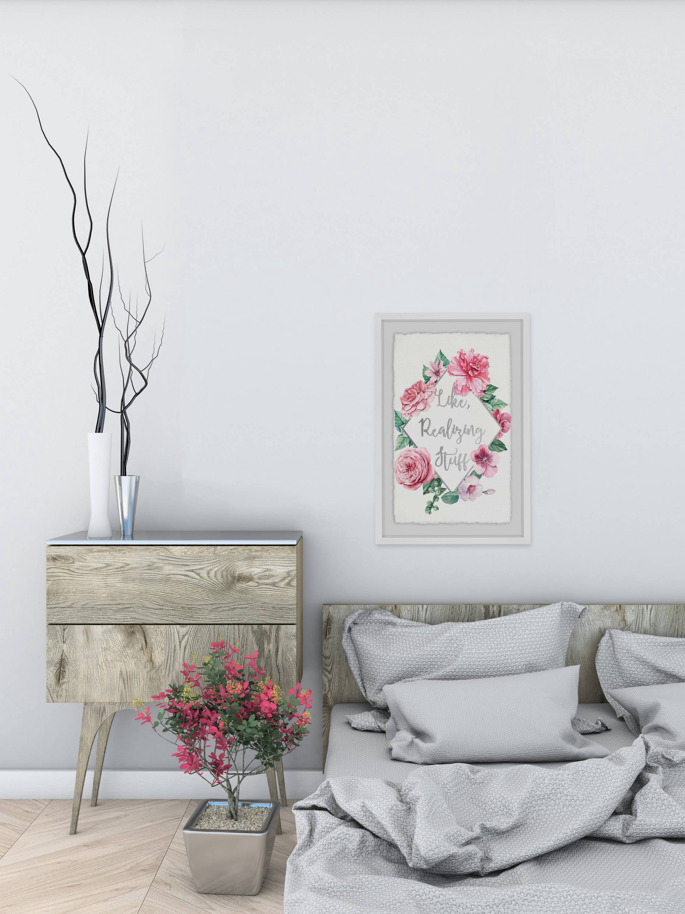 Like, Realizing Stuff II Framed Painting Print