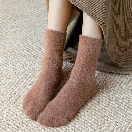

Beechoice Women Wool Warm Thick FlufAF Socks Winter Fuzzy Cozy Socks For Women