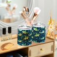 thumbnail image 3 of Yayeee 2 Pack Qtip Holder Bathroom Cotton Swab Canister with Lid Clear Dispenser Set, Sharks Pattern, 3 of 6
