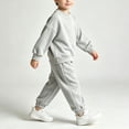 thumbnail image 6 of BXJX Boys Outfit Sets 2 Piece, Long Sleeve Sports Spring Fall Sweatshirt and Jogger Pants Sets Gray Size 2-3 T, 6 of 6