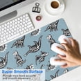 thumbnail image 4 of Long Mouse Pads for Desk,Blue Dinosaur Skeletons Pattern Desk Mats on Top Of Desks, Desk Mouse Pad Extra Large with 3mm Non-Slip Base and Stitched Edge for Gaming,Office,Work,Home 31.5"x11.8", 4 of 6