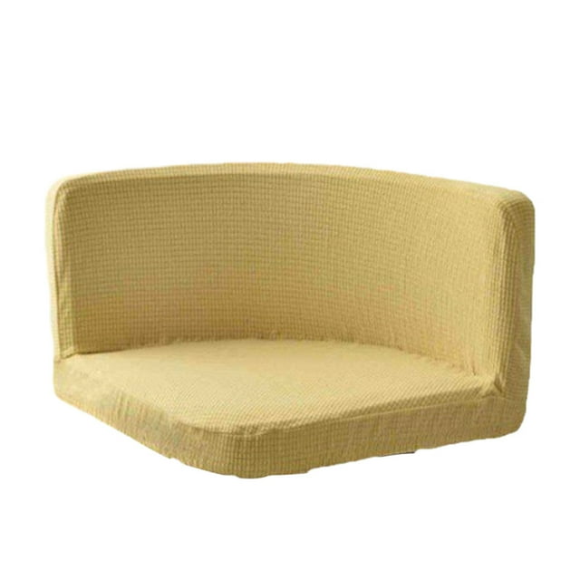 fastboy Soft And Durable Chair Cover Modern Simple Decoration Made With Polyester Trilateral Chair Covers cream-coloured 1Set