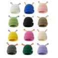 thumbnail image 2 of Jumpingount Gorro de invierno tejido con fibras acrílicas, tentáculos moldeables y pequeño monstruo brillante, bonito gorro brillante Sombreros Beige, 2 of 6