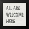 thumbnail image 2 of MacDowell, Jamie 12x12 Black Modern Framed Museum Art Print Titled - All Are Welcome Here, 2 of 5