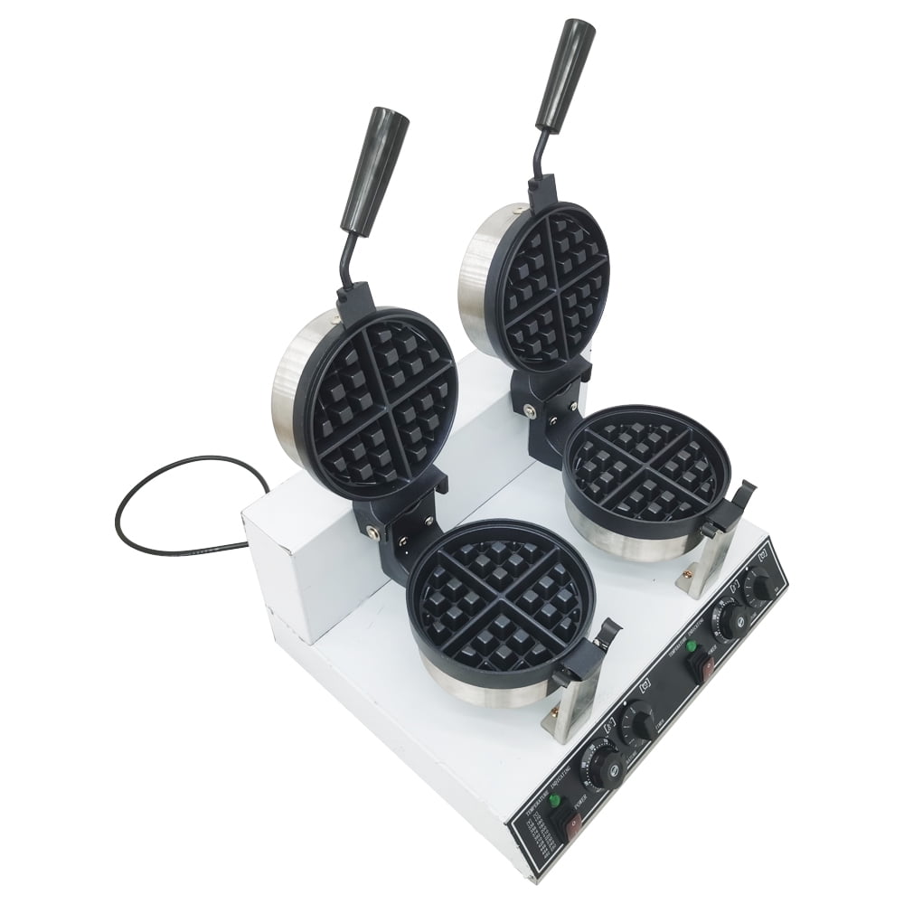 Techtongda Electric Dual Rotary Waffle Maker Baker Muffin Maker Waffle Machine Waffle Stove