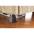 thumbnail image 3 of Simplify 6 Inch Bed Risers, Set of 4, Wheel Caster Stabilizer, Perfect for Homes & Dorms, Black, 3 of 6