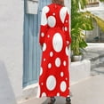 thumbnail image 2 of red and white polka dot pattern Long Dress birthday dress for women elegant party dress for women, 2 of 4