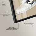 thumbnail image 4 of Great Wave Sneaker Splash Shadowbox Print Sneaker Wall Art by Art Remedy, Black Frame, 12 x 12, 4 of 7