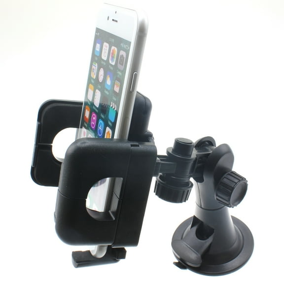 Car Mount For Verve Connect, ZMax 11 - Dash Windshield Holder Cradle Rotating Dock Suction Stand for Consumer Cellular Verve Connect, ZMax 11