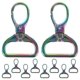 thumbnail image 3 of Durable D Ring Key Chains Bulk 10pcs Keychain Buckles for DIY Crafts Portable Strap Clips for Handbags Purses Accessories, 3 of 5
