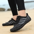 thumbnail image 2 of lnmuld Men Women Barefoot Shoes, Breathable Mesh Shoes for Water Yoga Fitness Hiking Color:Black,Size:11, 2 of 6