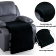 thumbnail image 3 of Foam Recliner Cushion with Leg Pillow for Elderly Large Square Seat Cushion Wave Shape Footrest for Armchairs Couch, Medium Thick & Supportive, Non-Slip Design, Black, 3 of 14