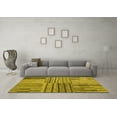 thumbnail image 3 of Ahgly Company Indoor Rectangle Abstract Yellow Contemporary Area Rugs, 5' x 7', 3 of 4