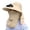 Khaki, variant on Outdoor Sun Protection Hat with Fan, Built-in Solar Powered Cooling Mesh Hat for Fishing Farming Hiking, Breathable Long-Lasting UV Blocking Wide Brim Cap