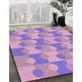 thumbnail image 3 of Ahgly Company Machine Washable Indoor Rectangle Transitional Violet Purple Area Rugs, 7' x 9', 3 of 7