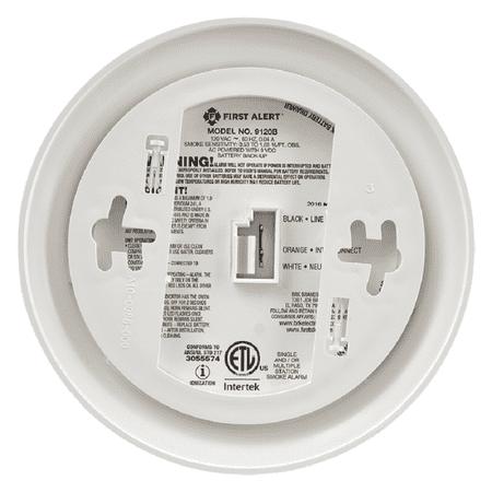 First Alert Hardwired 120V Ionization Smoke Alarm 1039939