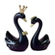 thumbnail image 2 of 1 par de figuras de cisne de resina para decoración de tartas, escultura para salpicadero de tartas. Grande Negro, 2 of 8