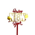 thumbnail image 3 of 5 Pcs 2025 Cake Topper Happy New Year Acrylic Cake Toppers Baby Shower Cake Birthday Party Cake Flag Decorations, 3 of 5
