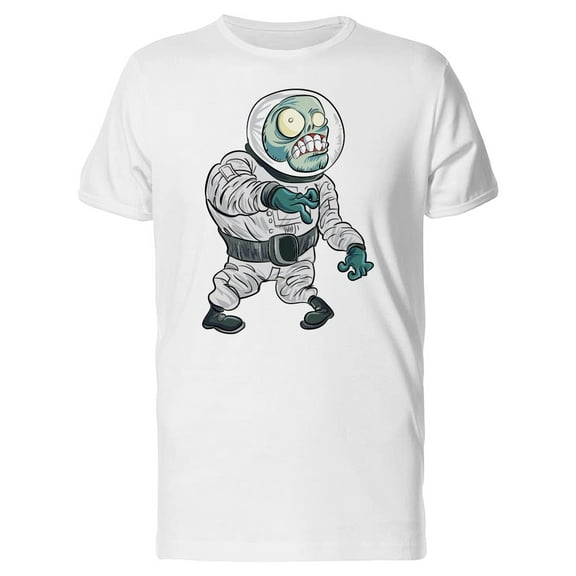 Cartoon Zombie Astronaut T-Shirt Men -Image by Shutterstock, Male Medium