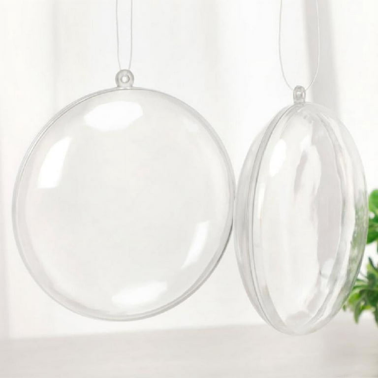 DIY Ornaments Clear Plastic 3D Shaped Container Favor Fillable Treat Box  Bell