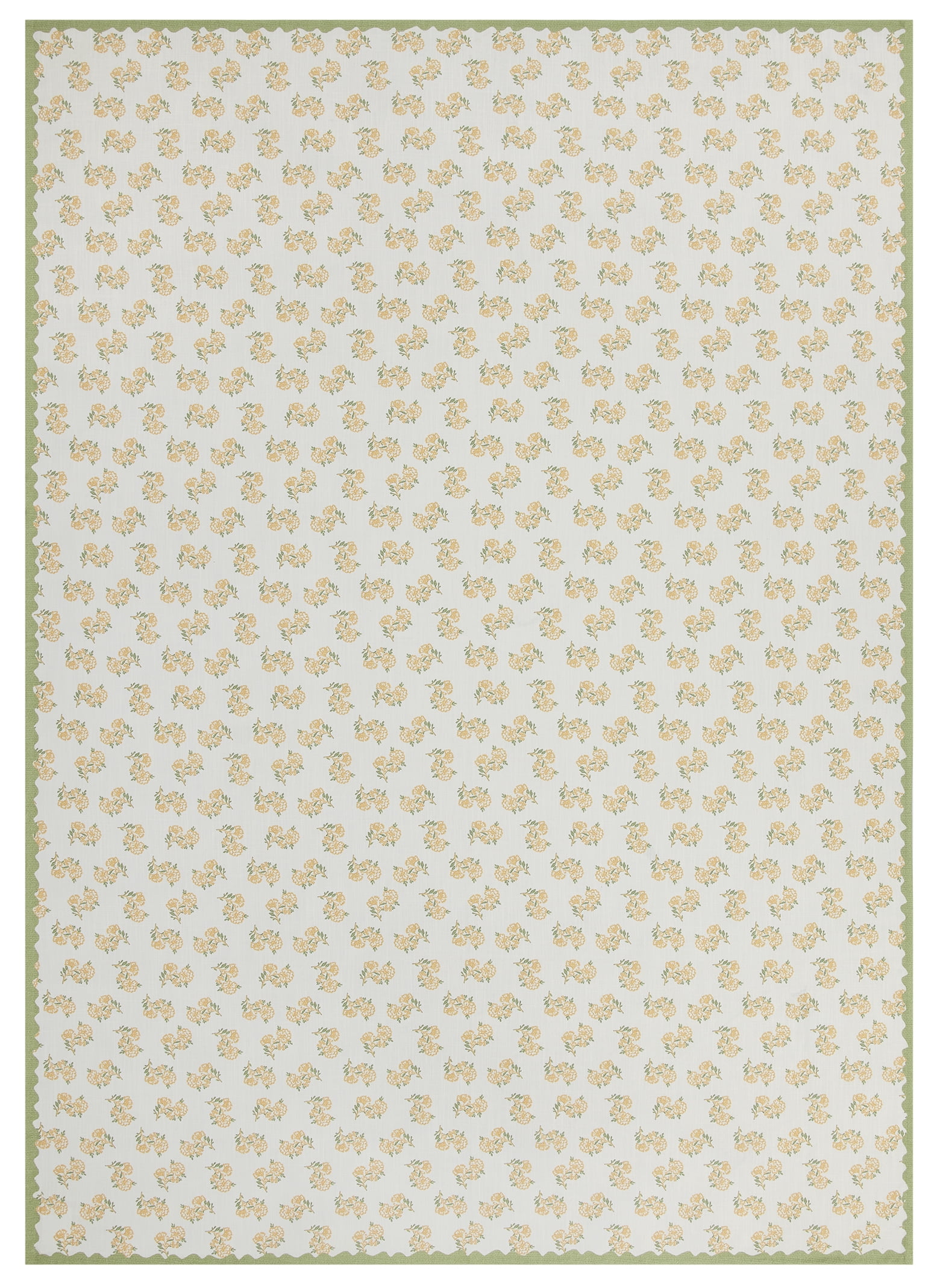 Easter Block Print 60" x 84" Tablecloth - 100% Cotton, Multi-color