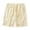 A01 Beige, variant on Waffle Knit Bermuda Shorts Women Elastic Waisted Drawstring Wide Leg Straight Knee Length Bottoms Quick Dry Breathable Summer Casual Shorts with Pockets
