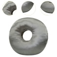 thumbnail image 6 of TISHITA Ear Piercing Pillow 30cm Comfortable Breathable Neck Support Removable Ergonomic Invisible Zipper O Shaped Side Sleepers Pillow dark gray, 6 of 8