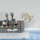 thumbnail image 2 of Figura De Elefante De Resina Moderna, Escultura Decorativa, Arte Artesanal, Coleccionable, Estatua Rústica De Animal, Recuerdo De Escritorio, Figura Tallada A Mano De Madera Para Decoración, 2 of 8