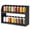 Black, variant on 3 Tier Bamboo Spice Rack, Countertop or Wall Mounting Wood Spice Jars Organizer Shelf for Kitche, Pantry (Natural)