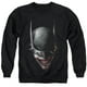Batman & Batman Qui Rit Sweat-Shirt à Col Rond Adulte Tête & 44; Noir - 2X – image 1 sur 1