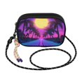 thumbnail image 2 of FORMRS Mini Crossbody Bag for Women Adjustable Shoulder Rope Travel Casual Phone Purse, Purple Neon Road, 2 of 7