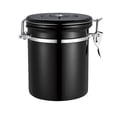 thumbnail image 1 of Recipiente hermético de acero inoxidable Recipiente para almacenamiento de alimentos Recipiente de a TOMSHOO Negro/1.5L, 1 of 6