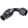 thumbnail image 2 of JEGS AN 90-Degree PTFE Hose End Fitting [-8 AN Female to -8 AN PTFE Hose, Black Anodized Aluminum], 2 of 6