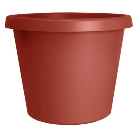 12 Inch Round Plastic Plant Pot - Prima Planter with Rolled Rim, Drainage Holes for Indoor Outdoor Plants, Flowers & Herbs