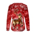 thumbnail image 5 of Amzcrzy Chandails pour Femmes Chandail de Noël Mode Femme Imprimé Manche Confortable Respirant Chandail à Col Rond Chandails pour Femmes Chandails et Chandails à Capuchon pour Femmes 2TG, 5 of 5