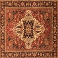 thumbnail image 1 of Ahgly Company Indoor Square Oriental Orange Industrial Area Rugs, 3' Square, 1 of 4