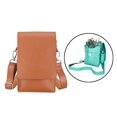 thumbnail image 4 of Peluquería bolsa de mensajero de material cuero portátil de doble capa para herramientas , funda para bolsa, riñonera para salón, tijera para - color marrón Macarena Riñonera de peluquería, 4 of 8