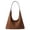 Brown, variant on Vintage Suede Hobo Bag for Women Soft Oversized Shoulder Purse, Casual Daily Handbag