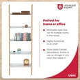 thumbnail image 3 of Universal Expert Remus Ladder Bookshelf Modern Oak and White, 3 of 10
